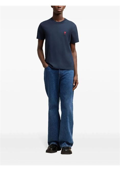 T-shirt Ami de Coeur in blu Ami Paris - uomo AMI PARIS | BFUTS035724430
